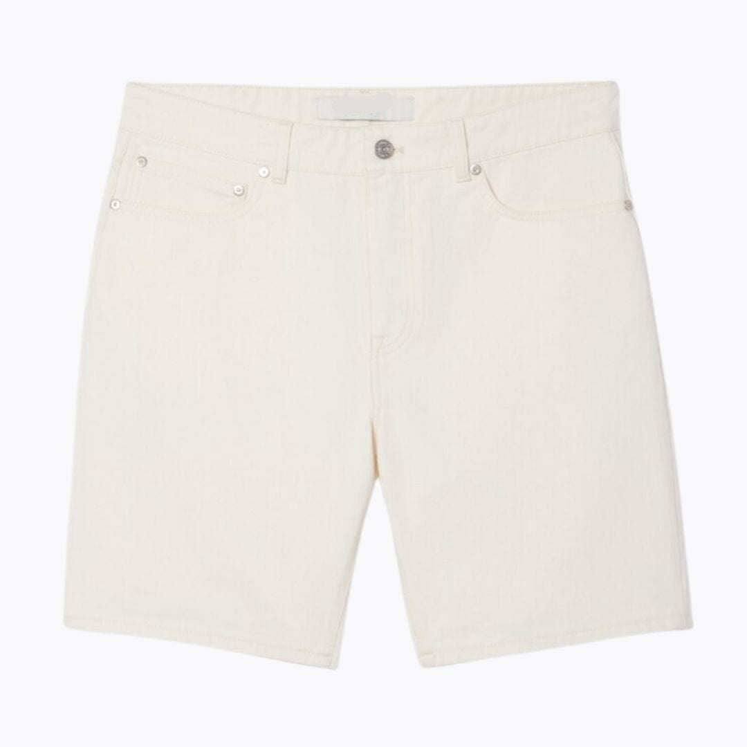 Straight Fit Denim Bermuda Shorts