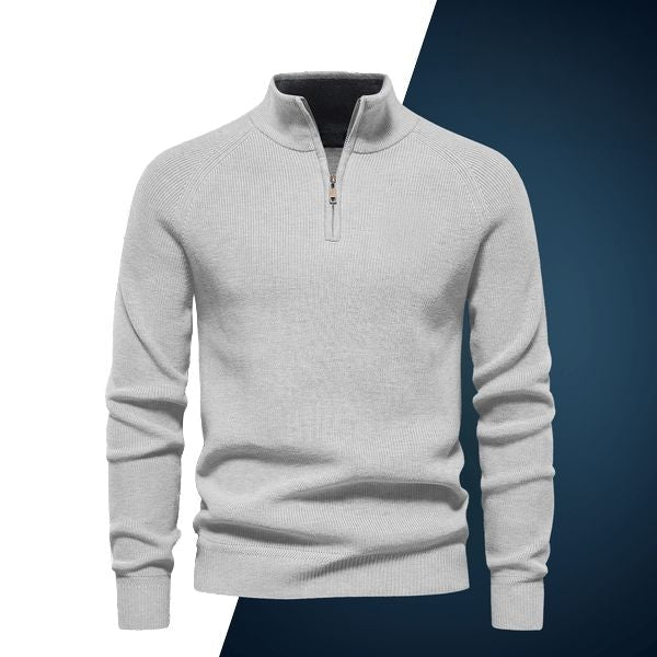 Pull Col Zippé