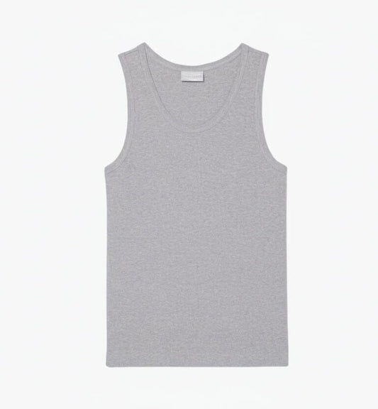 Slim Fit Ribbed Cotton Tank Top