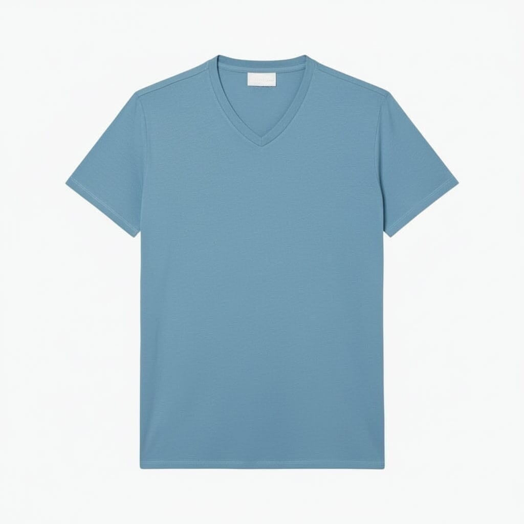 Lightweight Cotton Pima V Neck T-shirt