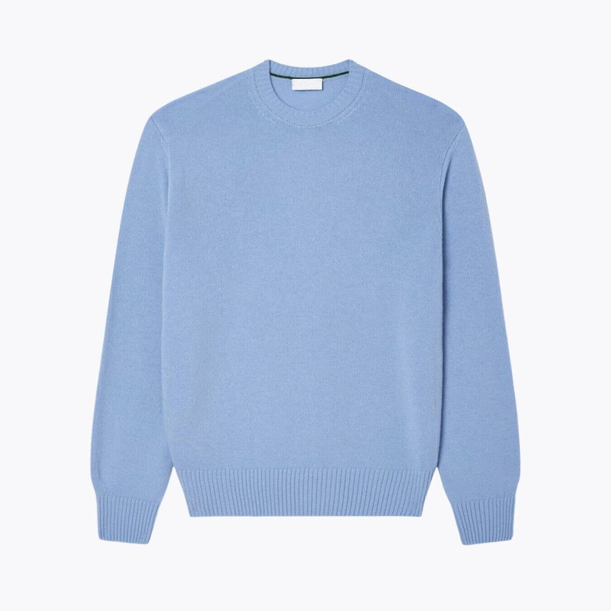Carded Wool Crew Neck Sweater