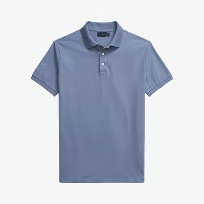 Custom Slim Fit Stretch Mesh Polo Shirt