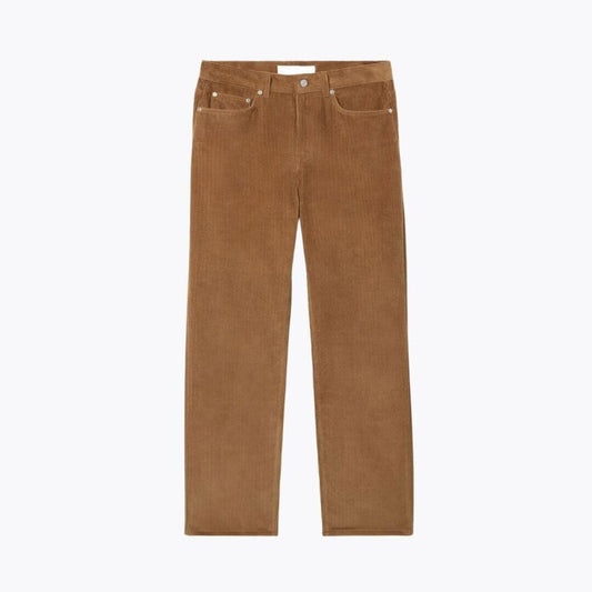 5 Pocket Straight Fit Velour Pants