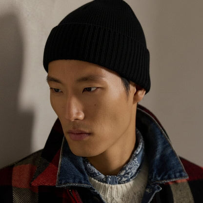Polo Bear Ribbed Knit Hat